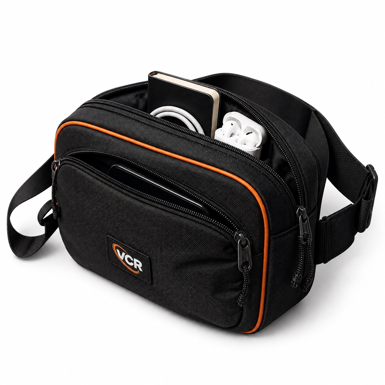 VCR Signal Sling, open compartment, design concept